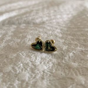 Kendra Scott Heart Earrings Abalone